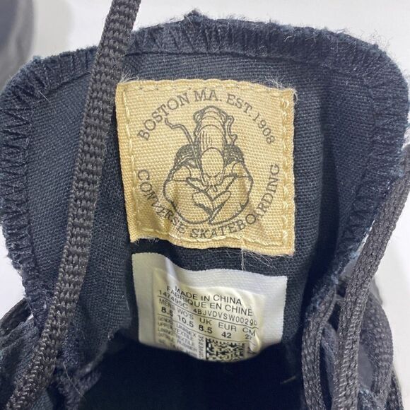 Converse With Lunarlon Triple Black Chuck Taylor All Star Size Mens 8.5 - Picture 13 of 14